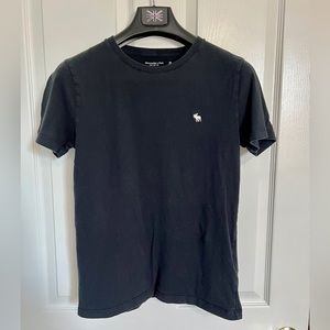 XS Abercrombie soft crew neck T shirt black